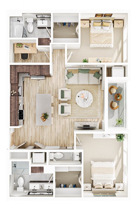 2 bed 2 bath G at The Mera, St Louis Park, Minnesota